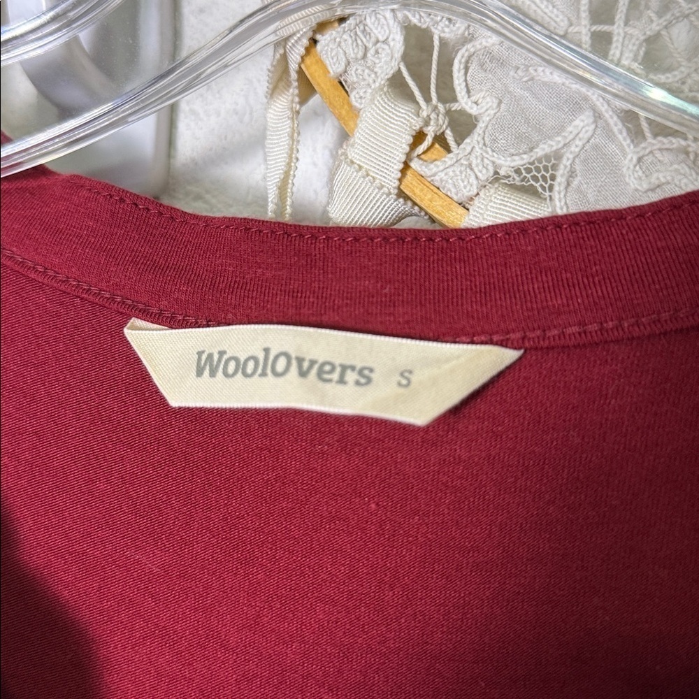 WooolOvers Button Through Jumpsuit in Carmine Red Size Small - Picture 7 of 15
